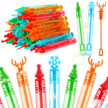 DERAYEE 36 Stück Weihnachts Seifenblasenstäbe für Kinder, Mini Seifenblasen Partygeschenke