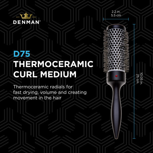 Denman Denman Thermoceramic Curling Brush D75 Medium to Long Hair 1