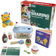 Fisher-Price Spielzeug für Kleinkinder: Sharing Kit, 18-teiliges Set mit Aktivitäten & Erziehungstipps für Kinder ab 3 Jahren