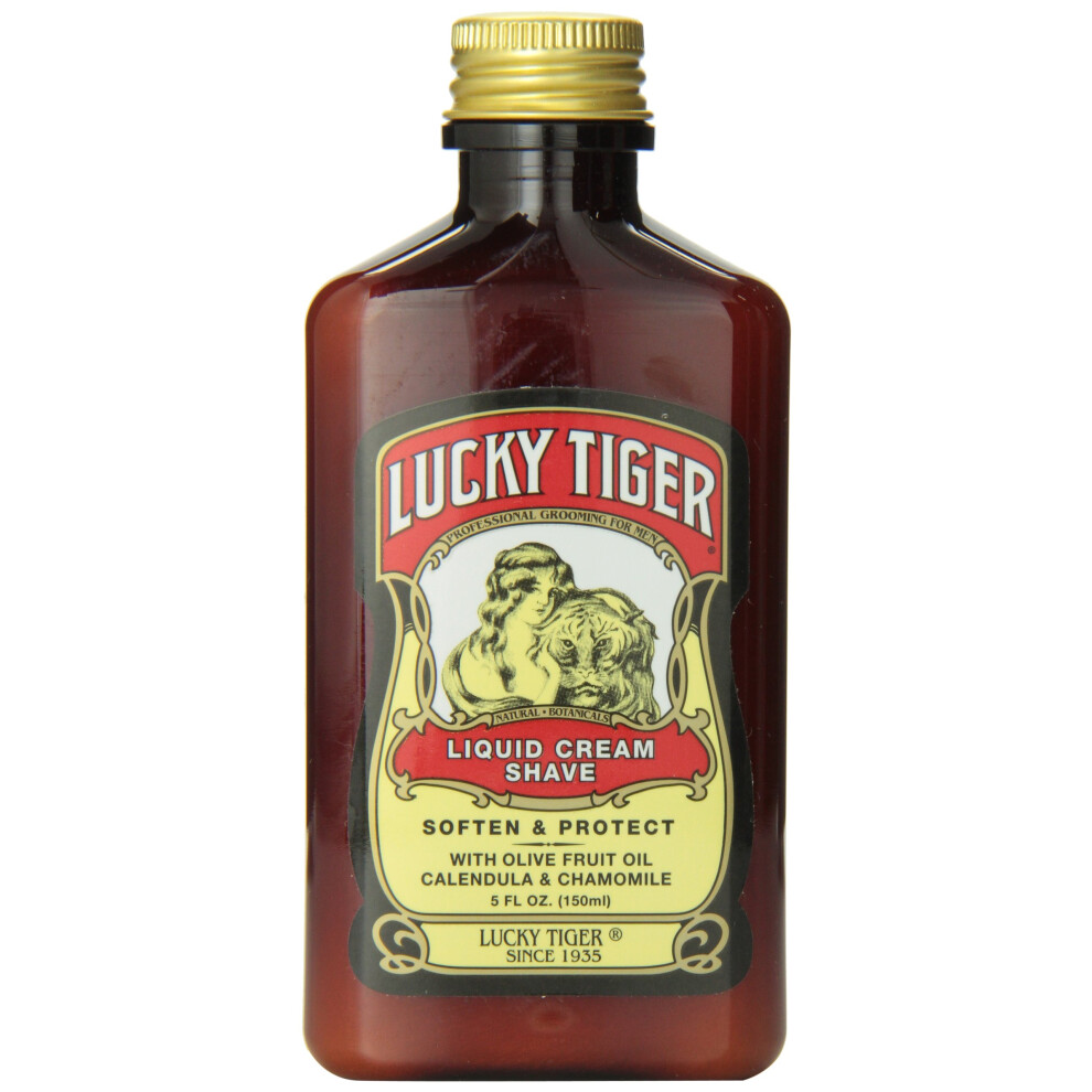 Lucky Tiger Cream Liquid Shave, 5 Ounce