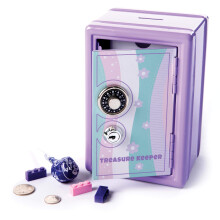 Fat Brain Toys My Treasure Keeper Safe & Bank - Salvadanaio con serratura per bambini dai 5 anni in su