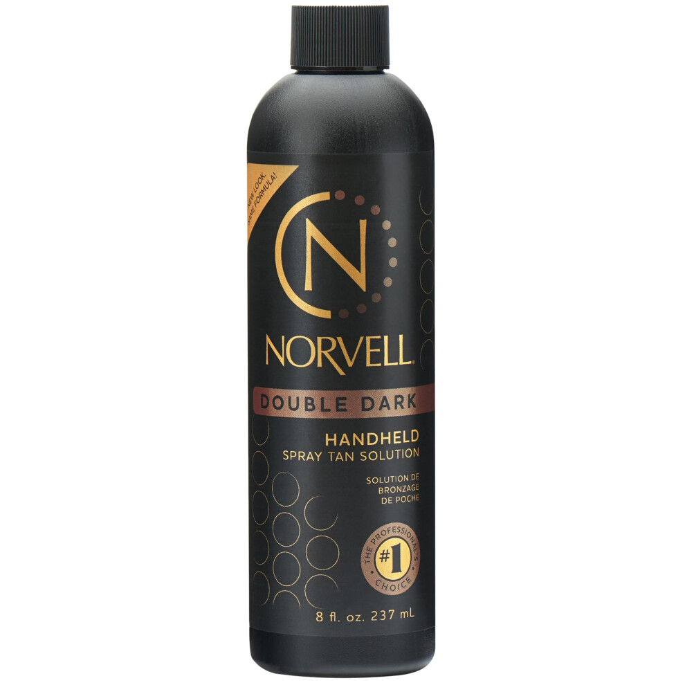 Photos - Sun Skin Care Norvell Premium Spray Tan Solution Double Dark 8 fl oz - Professional Sunless Tanning Formula for Deep Rich Bronze Glow Stre