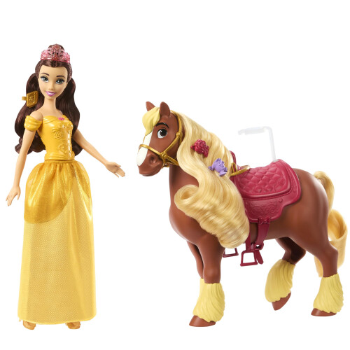 Mattel Poupée Mode Belle et Cheval Philippe de Mattel, Accessoires de Coiffure