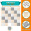 ProSource Schaum-Puzzle-Spielmatte für Kinder mit 36 oder 16 interlocking Fliesen, Weiß/Grau/Beige 2