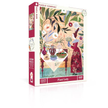 New York Puzzle Company - Adelina Lirius Plant Lady - 1000 darabos kiraks csaldi jtk estkre, Adelina Lirius