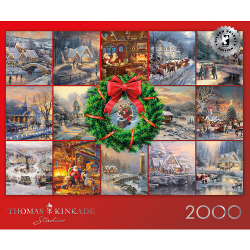Ceaco - Silver Select - Thomas Kinkade - Zimní koláž - 2000 dílků 2