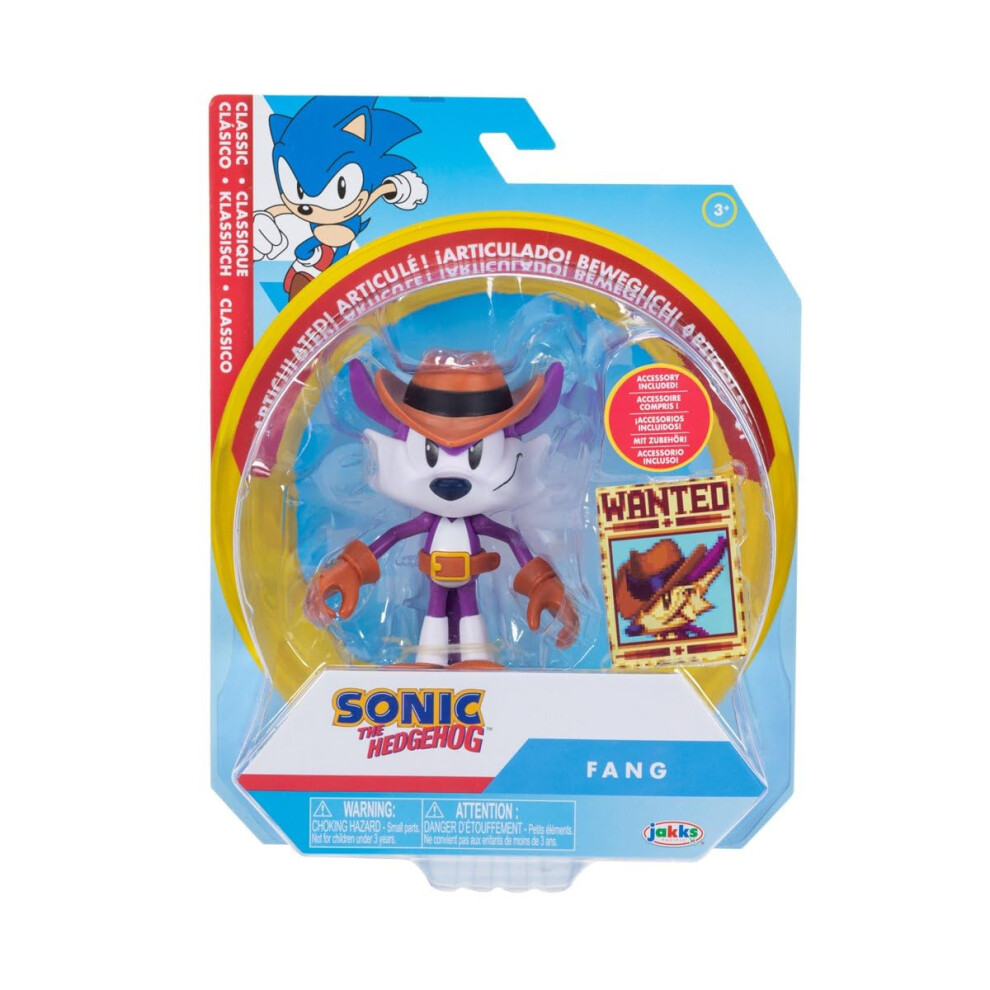 New Sonic The Hedgehog - 4-Inch Articulated Figure - Fang Character Jk429784