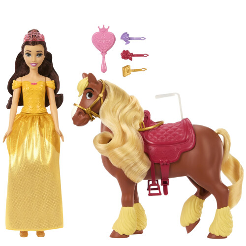 Mattel Poupée Mode Belle et Cheval Philippe de Mattel, Accessoires de Coiffure 1