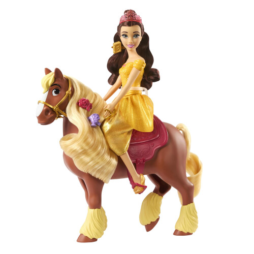 Mattel Poupée Mode Belle et Cheval Philippe de Mattel, Accessoires de Coiffure 2