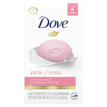 Dove Beauty Bar Rosa, für weiche, glatte Haut, 6 Stück 3,75 oz