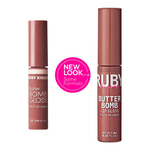 Ruby Kisses Lip Gloss Butter Bomb Gloss Μη Κολλώδες Λιπ Γκλος με Βιταμίνη Ε - 7.8mL (0.26 US fl.oz) 1