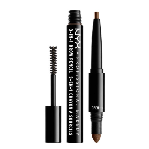 Lápiz de cejas 3 en 1 NYX PROFESSIONAL MAKEUP - Marrón suave