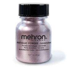 Mehron Makeup Metallic Poeder | Metallic Chrome Pigment voor Gezicht & Lichaam, Oogschaduw, Eyeliner 1 oz (28 g) (Lavendel)
