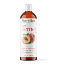 Peach Kernel Oil 16 fl. oz. 100% Pure Cold Pressed - Ideal for Skin, Hair Moisturizer, DIY Creams