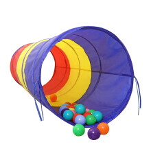 LimitlessFunN Tunnel für Kinder [ Pop Up Tragbarer Regenbogen-Tunnel ] für Kinder, Haustiere, drinnen & draußen