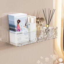 Lae Nuvole Mural Caddy Organizer voor Badkamer, Plak Shelf voor Douche, Plastic Opslag