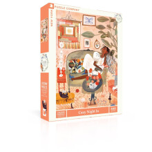 New York Puzzle Company - Adelina Lirius Cozy Night in - 500 darabos kiraks jtk felnotteknek, Adelina Lirius