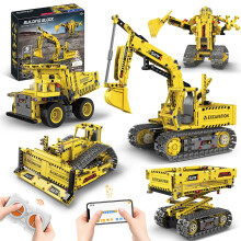 OUTOGO Kit de Construction Robot STEM 5 en 1, 555 PCS Robots Télécommandés pour Enfants 6 à 12 ans