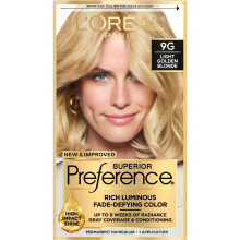 L'Oreal Superior Preference - 9G Ljus Guldblond 1 Varje (Pack av 12)