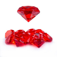 Niceup 1.5in Rode Grote Diamant Edelstenen Feestdecoratie Piraten Zeemeermin Zwembad Decoraties