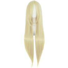 MapofBeauty 32" 80cm Lång Rak Anime Kostymperuk (Ljus Blond)