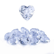 Niceup 30pcs Hart Edelstenen Diamant Duik Speelgoed 1.57in Kleine Kristal Acryl 3D Hartvormige Edelstenen