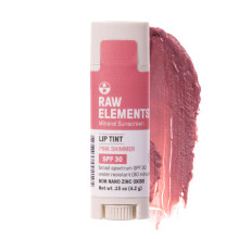 Raw Elements Organic Pink Lip Shimmer Zinc Oxid SPF 30+, 0,15oz