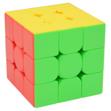 Bukefuno MoYu Meilong 3x3 Puzzle, Stickerlos, Unisex, Kinder, Anfänger, 1 Stück, 5.6 x 5.6 x 5.6cm