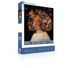 New York Puzzle Company Bill Mayer Butterfly Girl 500 darabos kiraks csaldi jtkestekre, Bill Mayer