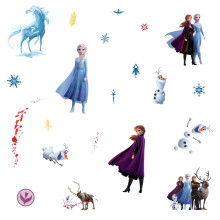Pegatinas de pared - La Reina de las Nieves - Multicolor - Fáciles de instalar - Decoración interior