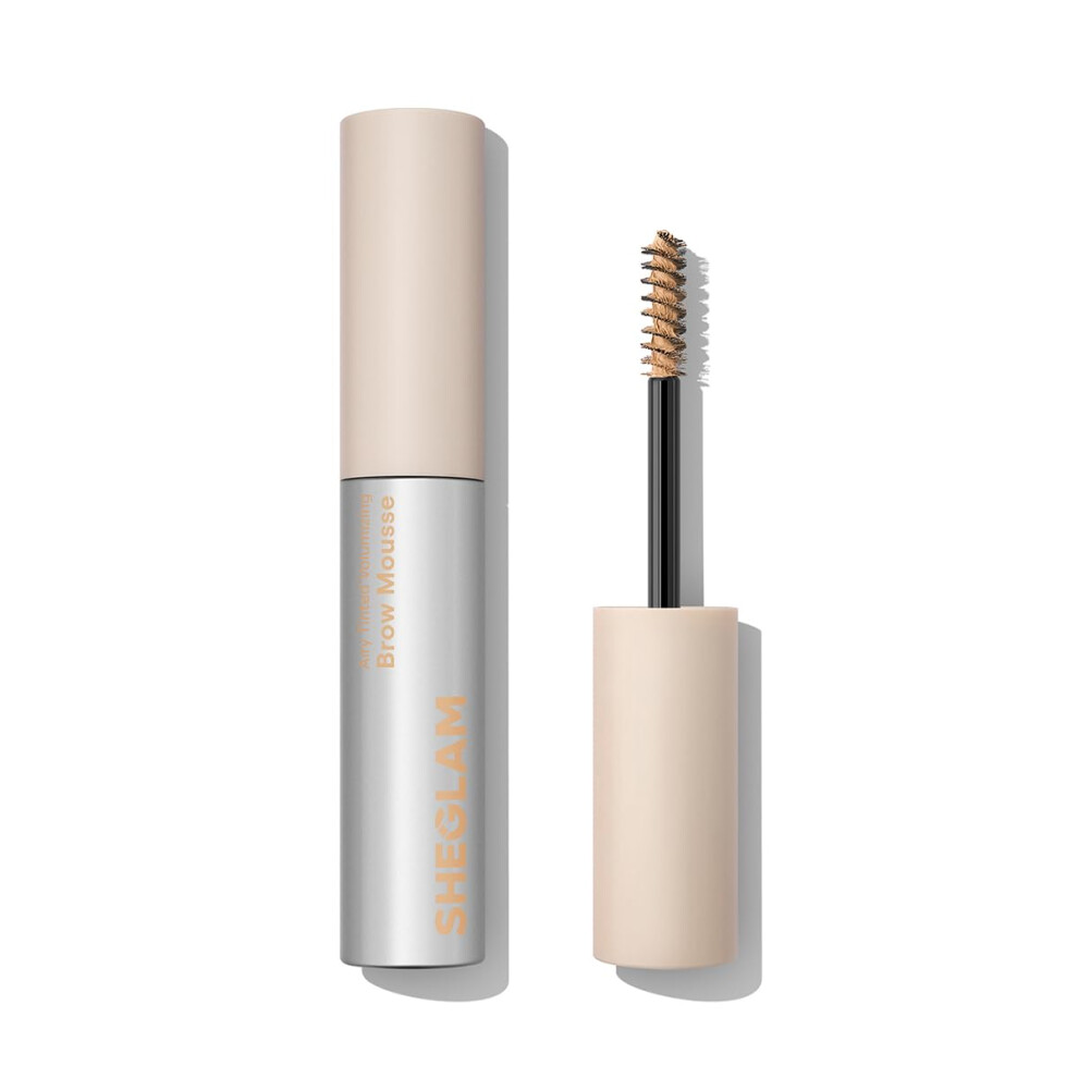 Sheglam Airy Tinted Volumizing Brow Mousse Eyebrow Cream Gel Highly Pigmented Shaping Filling Water Removal-Beige