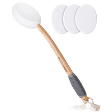Slick - Aplicador de Loción con 3 Almohadillas Extra, 17 Pulgadas, Alcance Fácil, Orgánico Certificado