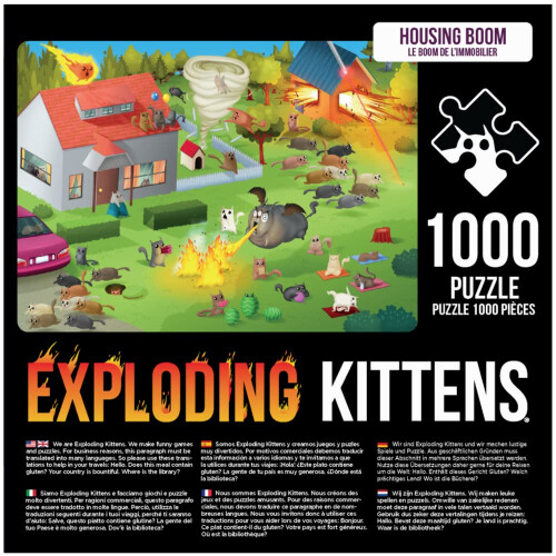 Exploding Kittens Exploding Kittens Puzzle Housing Boom 1000pcs - Board Game 1