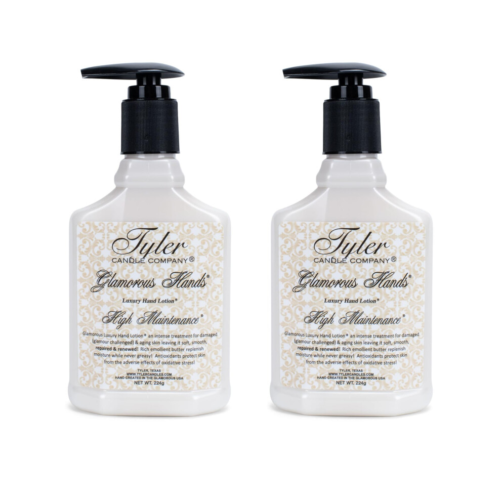 Tyler Glamorous Luxury 8 Ounce Hand Lotion Pack Of 2 High Maintenance