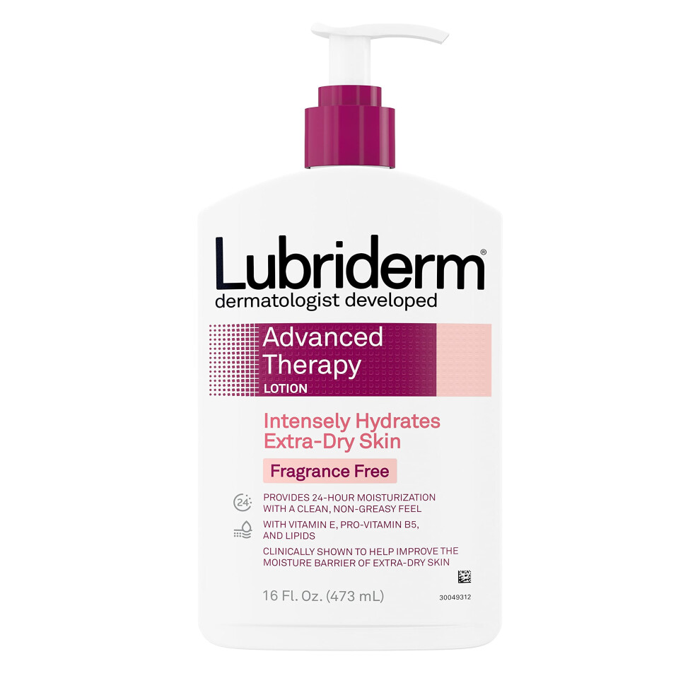 Photos - Cream / Lotion Lubriderm Advanced Therapy Lotion 16 fl. oz / 473 ml PPAX1138560 (2 Pack)