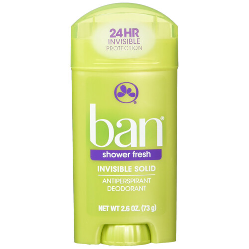 Ban Deodorant 2,6 Ounce Invisible Solid Douchefris (76ml) (3 Pack)