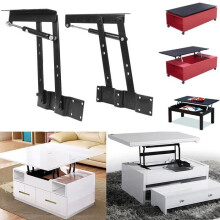 Klappmechanismus für Couchtische – MEI – Schwarz – Modernes Design – Maximale Belastung 50 kg – Robuster Stahl