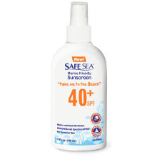 Protector Solar Anti-Medusas Safe Sea, Spray SPF 40+ 4 Fl oz, Resistente al Agua, Biodegradable, Seguro para Arrecifes