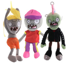 JHESAO 3PCS Plantas y Zombies Peluches Zombies Juguetes PVZ Plushies 1 2 Muρeco Suave Relleno Zombie