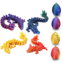 podafu 4 stuks mini 3D-geprinte drakeneieren binnen gelede kristallen draak met dinosaurusei verjaardagen Halloween buiten binnen decoraties voor Gi