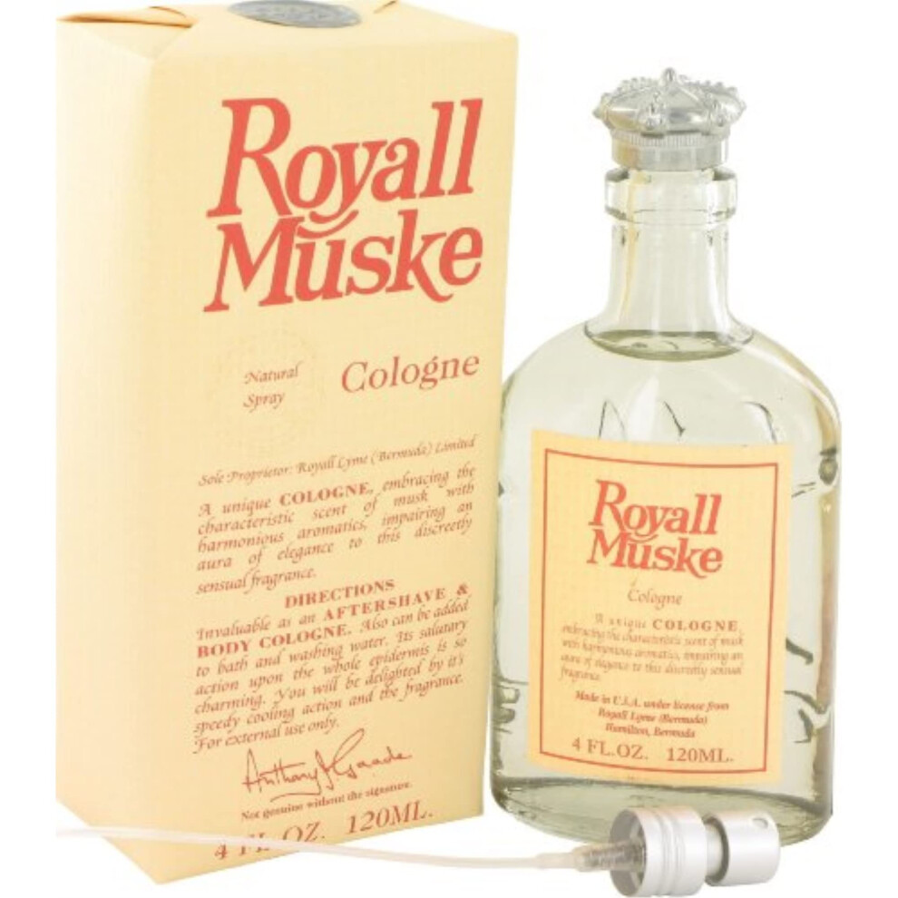 Royall Muske By Fragrances All Purpose Lotion / Cologne 4 Oz Men