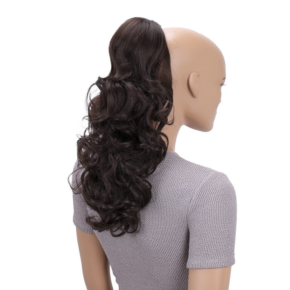 Caisha Unisex Dark/Brown Prettyshop Voluminous 55Â Cm Thickening Ponytail Hairpiece