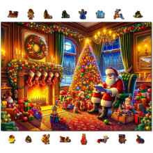 WOODEN.CITY Puzzle natalizio per adulti da 1000 pezzi - La magia della vigilia di Natale Puzzle natalizio Made in EU