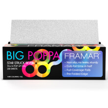 Framar Big Poppa Silver Pop Up Foil per Capelli - Fogli in Alluminio, 250 Fogli