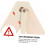 Foldable warning triangle for car Reflective emergency triangle for breakdown assistance Traffic for day 3