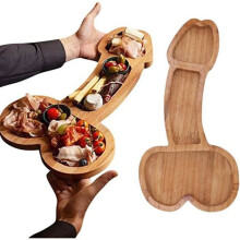 Vorspeisenbrett – VGEBY – Trompetenform – Holzwerkstoff – 24,3 x 12,5 cm – Ideales Geschenk