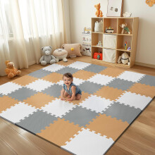 36 Stück Baby Spielmatte für den Boden, schaumstoff Bodenfliesen für Kinder mit Interlocking, Schaum Puzzle Teppich für Spielzimmer