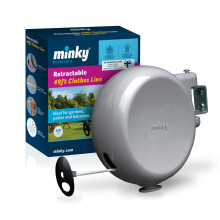 Minky Homecare Retractable Reel Clothes Line With 15m PVC Coated -Grey