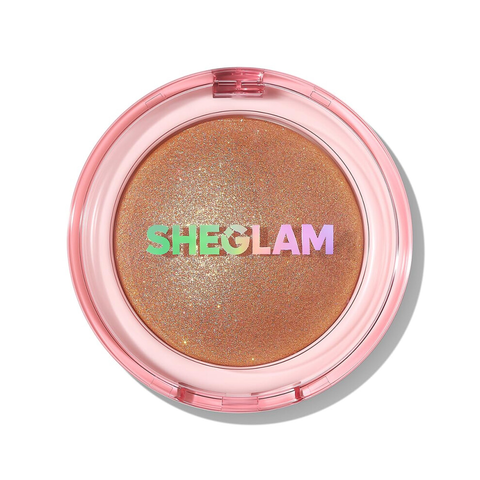 Sheglam Peach Glowchi Bouncy Highlighter Mochi-Like Formula Highlighter Long-Lasting Shimmer Makeup- Jam