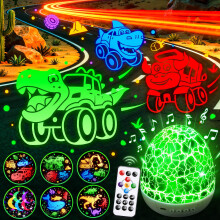 Beast Truck Dinosaur Speelgoed Ei Nachtlamp voor Kinderen - 15 Geluiden & 6 Films
